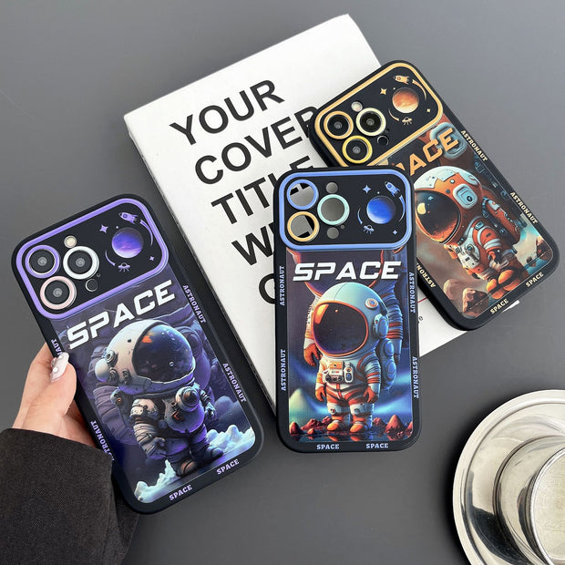 Cartoon astronaut iPhone Case | Camera protection Series