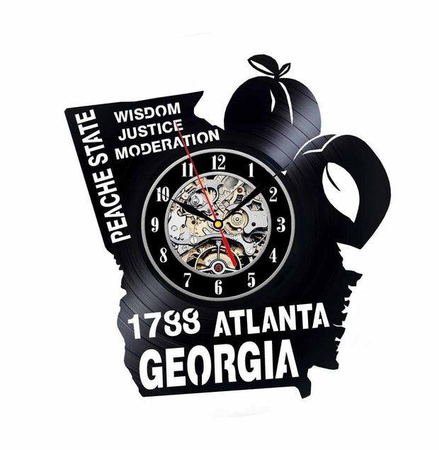 Georgia Vinyl Clock