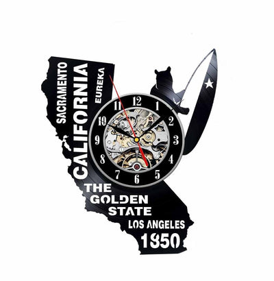California Vinyl Clock