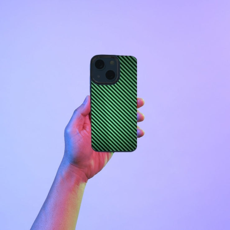 Gold Carbon Fiber iPhone Case | Glow in the Dark Series