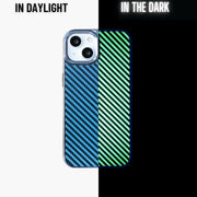 Blue Carbon Fiber iPhone Case | Glow in the Dark Series