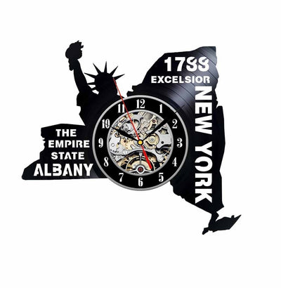 New York Vinyl Clock