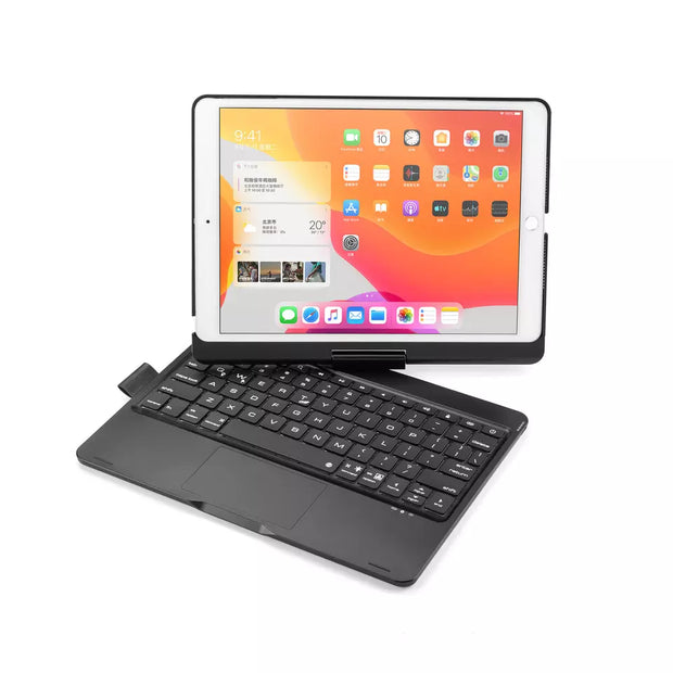 360 Swivel Trackpad + Keyboard Case | 10.2"-10.5" iPad (7, 8, 9, Pro, Air 3)