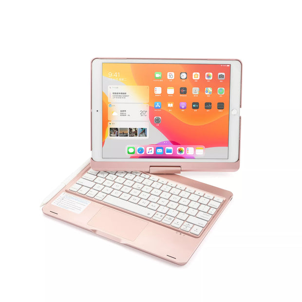 360 Swivel Trackpad + Keyboard Case | 10.2"-10.5" iPad (7, 8, 9, Pro, Air 3)