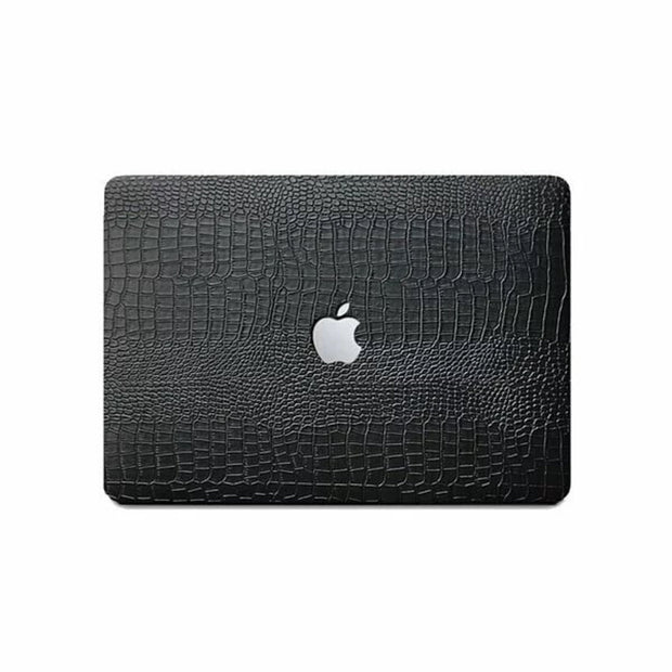 Croc Black Leather MacBook Case