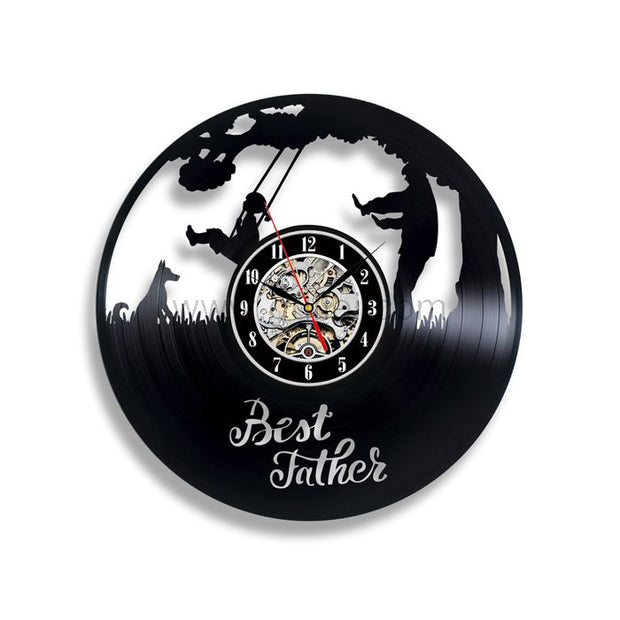 Father's Day Vinyl Clock