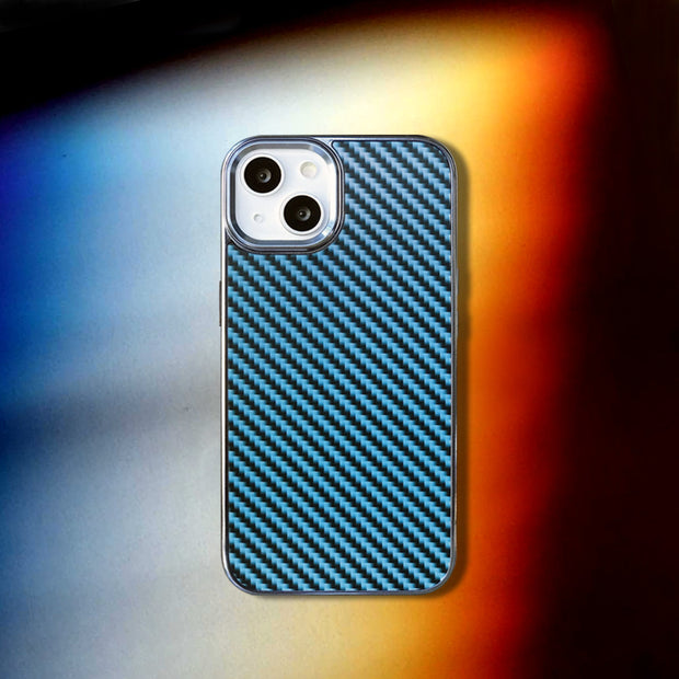 Blue Carbon Fiber iPhone Case | Glow in the Dark Series