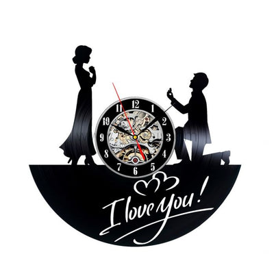 Lovers Vinyl Clock